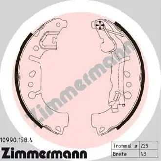 Автозапчасть ZIMMERMANN 109901584