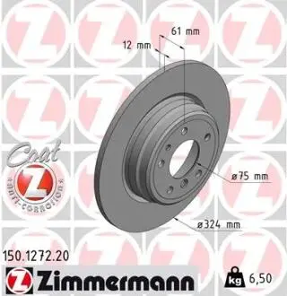 Тормозной диск ZIMMERMANN 150127220