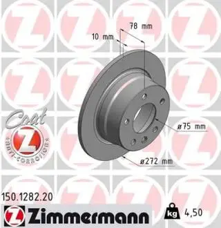 Тормозной диск ZIMMERMANN 150128220
