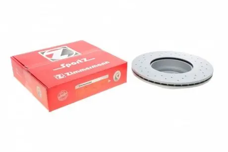 Диск тормозной (передний) BMW 3 (F30/F31) 11-(330x24) (с покрытием) (вент.) B47/N20/N47/N57 ZIMMERMANN 150.2901.52