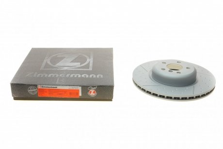 Диск тормозной (задний) BMW 3 (G20/G80/G28) 18-(L) (345x24) (с покрытием) (вентилированный)) ZIMMERMANN 150.2982.20