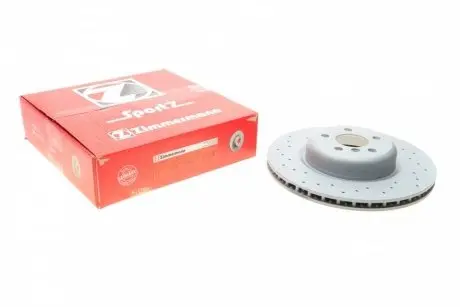 Диск тормозной (задний) BMW 3 (G20/G80/G28) 18-(L) (345x24) (с покрытием) (вентилированный)) ZIMMERMANN 150.2982.52