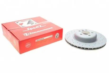 Диск тормозной (задний) BMW 3 (G20/G80/G28) 18-(R) (345x24) (с покрытием) (вентилированный)) ZIMMERMANN 150.2983.52