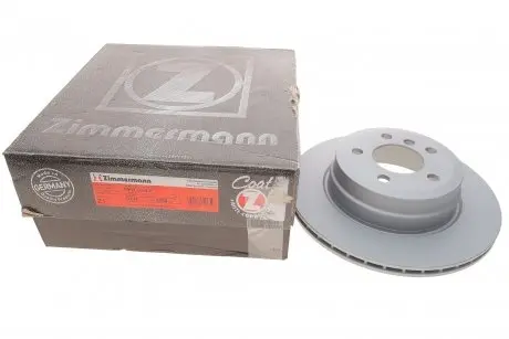 Диск тормозной (задний) BMW X5 (E70/F15) 07-/X6 (F16) 09- (320x20) (с покрытием) (вентилированный)) ZIMMERMANN 150.3450.20