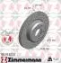Диск тормозной (передний) BMW 5 (F10/F11) 10- (330x24) (с покрытием) (с отверстиями) (вентилированный)) ZIMMERMANN 150.3482.52 (фото 1)