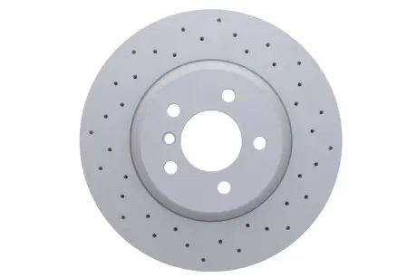 Диск тормозной (передний) BMW 5 (F10/F11)/6 (F06/F13) 09- (348x30) (с покрытием) (с отверстиями (вент).) ZIMMERMANN 150.3483.52