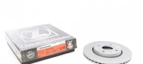 Диск тормозной (передний) Citroen С1/Peugeot 107/Toyota Aygo 05-(247x20) (с покрытием) (вентилир)) ZIMMERMANN 180.3021.20
