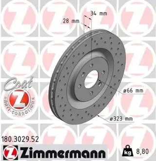 Автозапчасть ZIMMERMANN 180302952