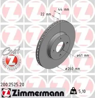 Автозапчасть ZIMMERMANN 200252520