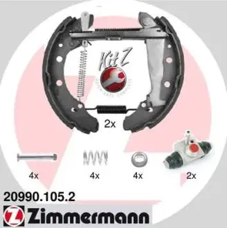 Гальмівні колодки (набір) ZIMMERMANN 209901052
