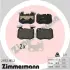 Гальмiвнi колодки дисковi переднi ZIMMERMANN 211521852 (фото 1)