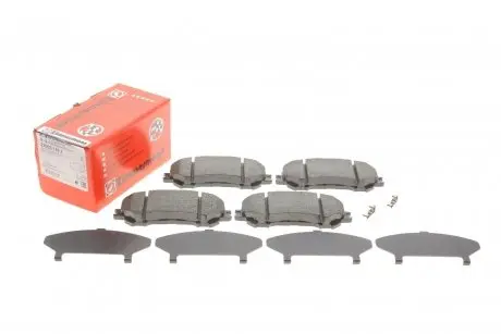 Тормозные колодки (передние) Nissan Qashqai II/X-Trail/ Renault Kadjar 13- (141.9x59.8x18) (Akebono) ZIMMERMANN 22065.175.1