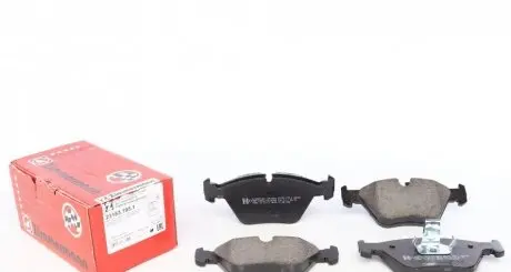 Тормозные колодки (передние) BMW 3 (E46) 98-07/ X3 (E83)03-11 (Ate-Teves) ZIMMERMANN 23183.195.1