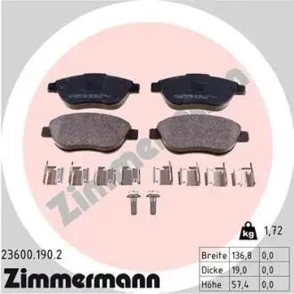 Автозапчасть ZIMMERMANN 236001902