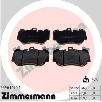 Гальмівні колодки ZIMMERMANN 239611701