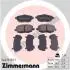 Колодки тормозные дисковые ZIMMERMANN 24073.165.1 (фото 1)