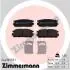Тормозные колодки, дисковый тормоз.) ZIMMERMANN 244981551 (фото 1)