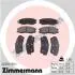 Тормозные колодки, дисковый тормоз.) ZIMMERMANN 245101701 (фото 1)