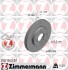 Диск тормозной (передний) Ford Fiesta 08-(258x23) (с покрытием) (вентилированный)) ZIMMERMANN 250.1363.20 (фото 1)