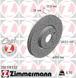 Автозапчасть ZIMMERMANN 250138352