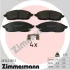 Колодки тормозные передние ZIMMERMANN 26742.190.2 (фото 1)