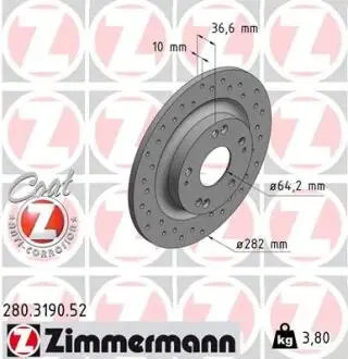 Автозапчасть ZIMMERMANN 280319052