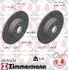 Диск тормозной (задний) MB C-class (W204) 07-14 (300x10) (с покрытием) (с прорезью) (полный)) ZIMMERMANN 400.3656.53 (фото 1)