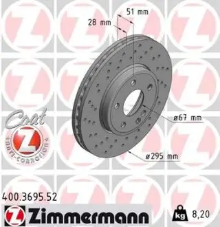 Автозапчасть ZIMMERMANN 400369552