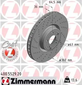 Автозапчасть ZIMMERMANN 400552920