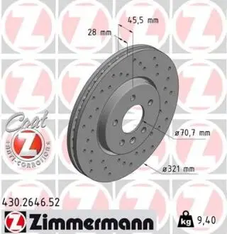 Автозапчасть ZIMMERMANN 430264652