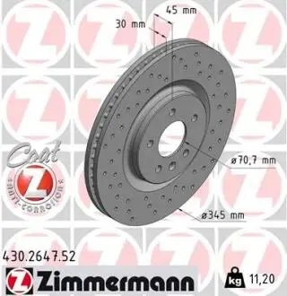 Автозапчасть ZIMMERMANN 430264752