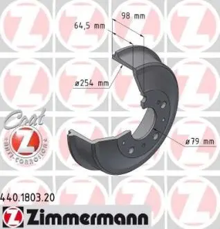 Тормозной барабан ZIMMERMANN 440180320