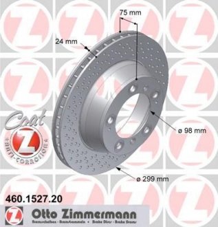 Тормозной диск ZIMMERMANN 460152720