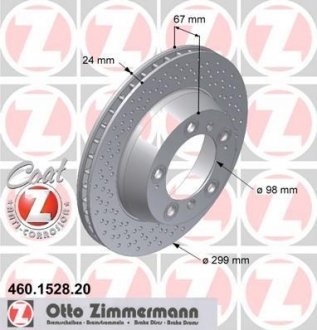 Тормозной диск ZIMMERMANN 460152820
