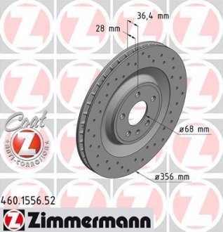 Диск гальмівний SPORT Z ZIMMERMANN 460155652