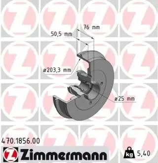 Автозапчасть ZIMMERMANN 470185600