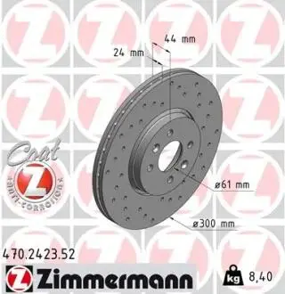 Тормозной диск ZIMMERMANN 470242352