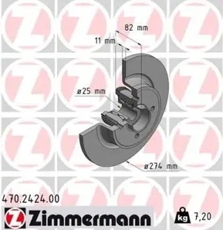 Тормозной диск ZIMMERMANN 470242400