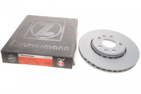 Диск тормозной (передний) Renault Megane III/Scenic III/Laguna III 07-(296x26) (с покрытием) (вент) ZIMMERMANN 470.2432.20