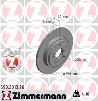 Автозапчасть ZIMMERMANN 590281320