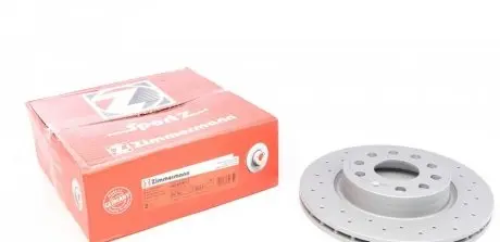 Диск гальмівний (передній) Audi A3/Skoda Octavia II/VW Caddy/Golf V 04- (280x22)(з отворами)(вент) ZIMMERMANN 600.3233.52