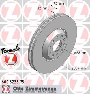 Тормозной диск ZIMMERMANN 600323875