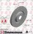 Диск тормозной (передний) Audi A3/Skoda Octavia/VW Golf 13-/Passat 08- (340x30)(с отверстие) (вент) ZIMMERMANN 600.3243.52 (фото 1)