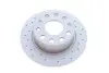 Диск тормозной (задний) Skoda Octavia III 17-(253x10) (с покрытием) (полный) (с отверстиями)) ZIMMERMANN 600.3258.52 (фото 5)