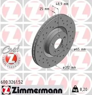 Автозапчасть ZIMMERMANN 600326152