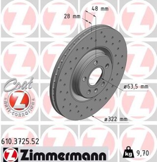 Гальмiвнi диски SPORT Z ZIMMERMANN 610372552