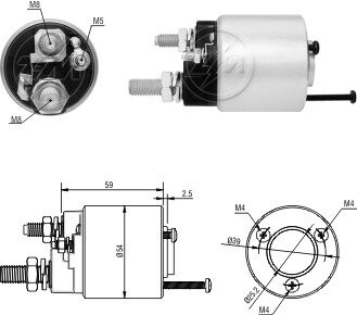 Реле втягуюче стартера ZM ZM1591