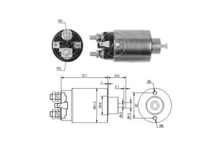 Втягуюче релє стартера ZM ZM1698