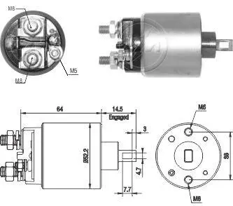 Втягуюче релє стартера ZM ZM1710