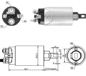 Втягивающее реле стартера ZM ZM1895